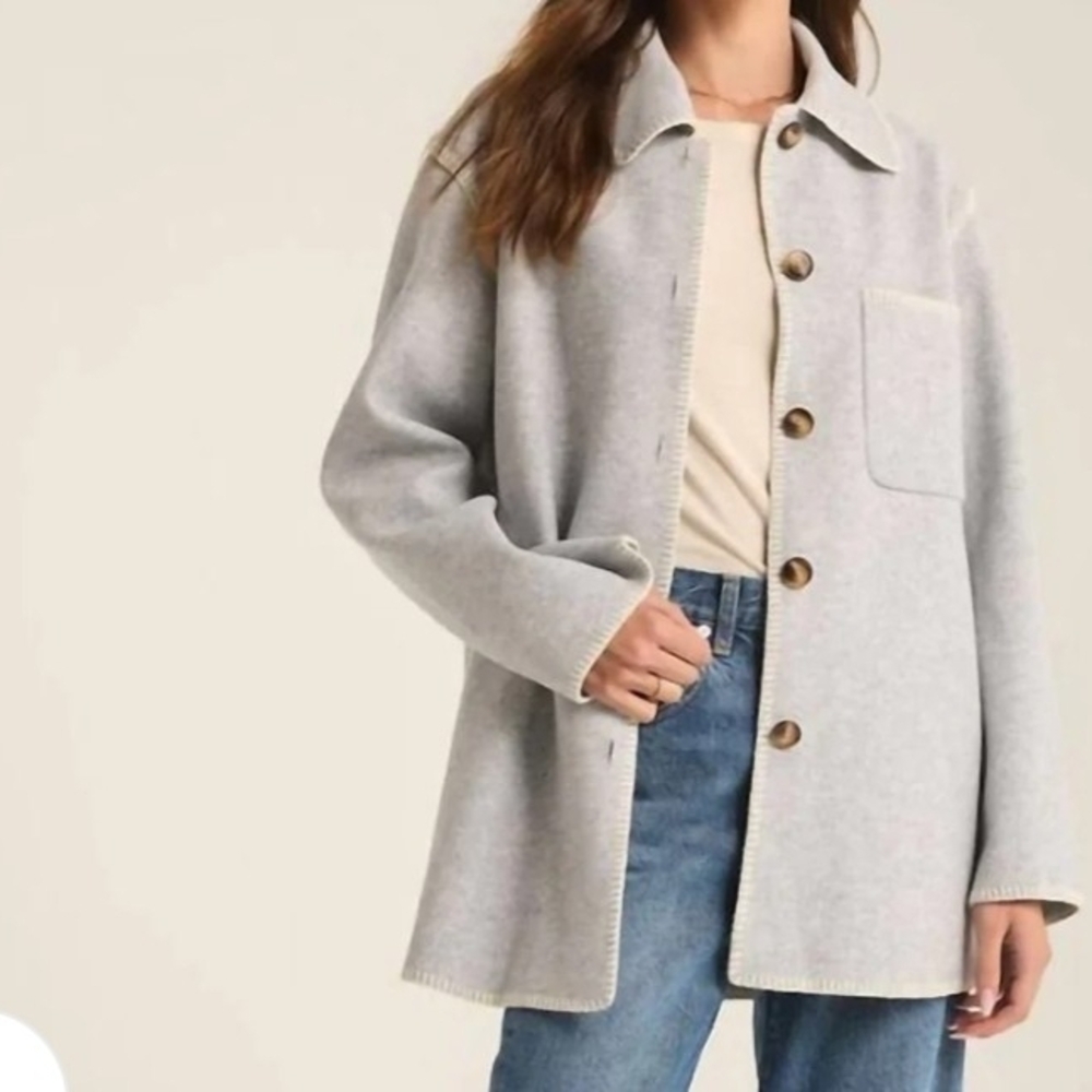 Z Supply Light Gray Utility Jacket